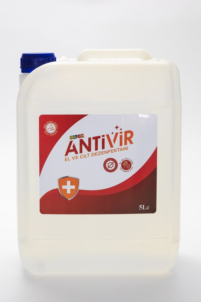 alkolbazlı 5 lt flip kapak